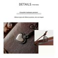 thumbnail image 5 of Photo Album Vintage Leather Scrapbook Wedding Guest Diy Memories Book Refillable Black Pages Birthday Gift Anniversary Present, 5 of 5