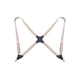 thumbnail image 2 of Minnieouse Hombres Mujeres Brace Moda coreana Fácil de combinar Universal Elegante Color sólido Elástico Tirantes traseros con 2 clips Accesorios de disfraces Beige, 2 of 6