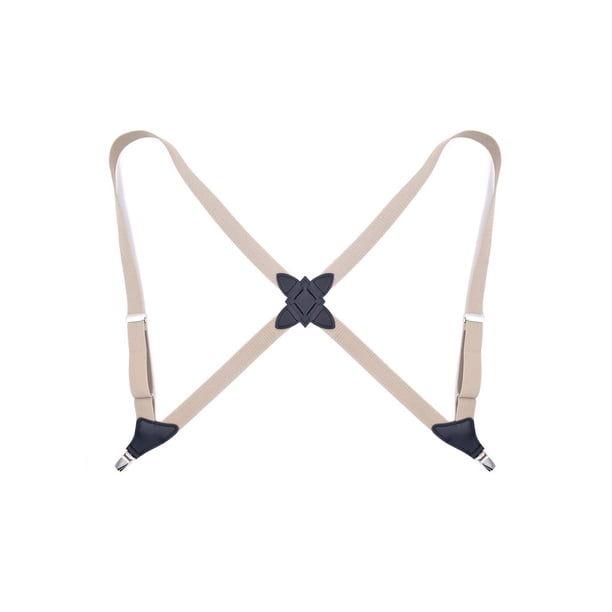 Qarigey Tirantes de poliéster para hombres y mujeres, de moda, coreanos, fáciles de combinar, universales, para adultos, tirantes traseros de Accesorios de disfraces Beige