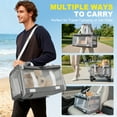 thumbnail image 2 of AMTPM Pet Carrier with Wheels for Cats, Cat Carrier with Telescopic Handle, Collapsible Rolling Pet Travel Bag Carrier for Airline Approved, 2 of 9