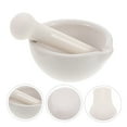 thumbnail image 6 of Pretyzoom 2Sets Ceramic Pestle and Grinding Bowl Set for Household Spices Pills and Seasoning, 6 of 7