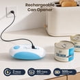 thumbnail image 2 of Moreblue One-Touch Automatic Electric Can Opener, USB-C Rechargeable Can Opener Smooth Edge, Hands-Free Countertop Electric Can Opener for Seniors, Arthritis, Weak Hands, Kitchen Gadget Gift（Blue), 2 of 8