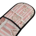 thumbnail image 4 of Yayeee Double Oven Mitt Kitchen Heat Resistant Baking 35" x7" Quilted Glove, Light Green Christmas Houses, 4 of 6