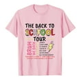 thumbnail image 4 of Girls Shirts Size 8 Children's School Season Printed Short Sleeved Round Neck T Shirt Pink, 10-11 Years, 4 of 4