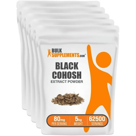 BulkSupplements Black Cohosh Extract Powder - 80mg per Serving - 5 Kilograms (11 lbs) - 62500 Servings