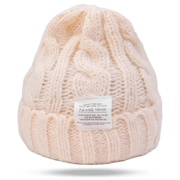 Gorro de punto coreano para mujer, gorro de lana cálido a la moda, gorro de invierno, 2023