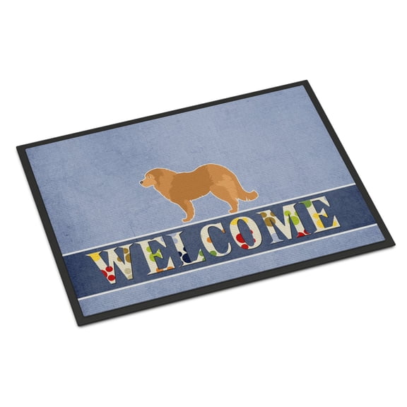 Carolines Treasures BB5529MAT Caucasian Shepherd Dog Welcome Door Mat Indoor Rug or Outdoor Welcome Mat 18x27 Doormat