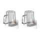 thumbnail image 1 of Precios Inmejorables, Juego de 2 vasos para cepillos de dientes para amantes, sin perforaciones, para inodoro, para enjuague bucal, para montaje en pared Akmoler, 1 of 8