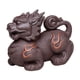 thumbnail image 4 of Escultura de animal de arcilla morada Macarena para mascota de té Qilin centro de mesa regalo figura en miniatura, 4 of 8