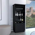 thumbnail image 2 of TUHOME Dundee Bar Cabinet  Black Engineered Wood, 2 of 6