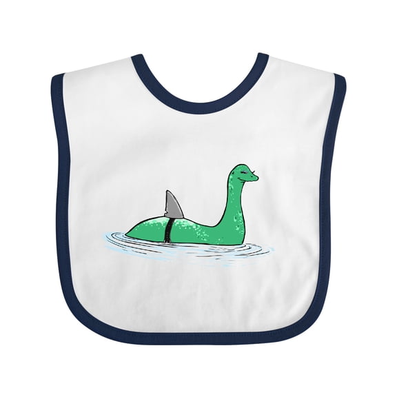 Inktastic Nessie Shark Boys or Girls Baby Bib