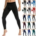 thumbnail image 1 of QATAINLAV Lightning Sales Today, Men's Compression Pants Leggings Athletic Running Basketball Tights Cycling Football Gym Workout Base Layer Underwear Leggings with Pockets Gray XL, 1 of 9