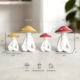 thumbnail image 6 of Cute Yoga Meditation Mushroom Decor Accent for Shelf, Whimsical Decor Figurine for Table, Bookshelf, Fairy Garden, Mushroom Gift for the Home, 6 of 7