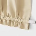 thumbnail image 6 of Blackout French Door Curtain - Soft Fabric Heavy-Duty Rod Pocket Door Curtain for Privacy Window Drapery Curtain For Door Window Beige 137*183cm, 6 of 9