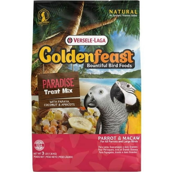 Higgins Group 466856 3 lbs Goldenfeast Paradise Treat Mix for Parrot & Macaw, Case of 6