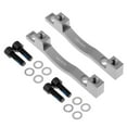 thumbnail image 1 of 2 Pieces 203mm Mountain Road Bike Front & Rear Disc Brake Mount Adaptor Mounting Bracket - Various Colors - Titanium, 1 of 10