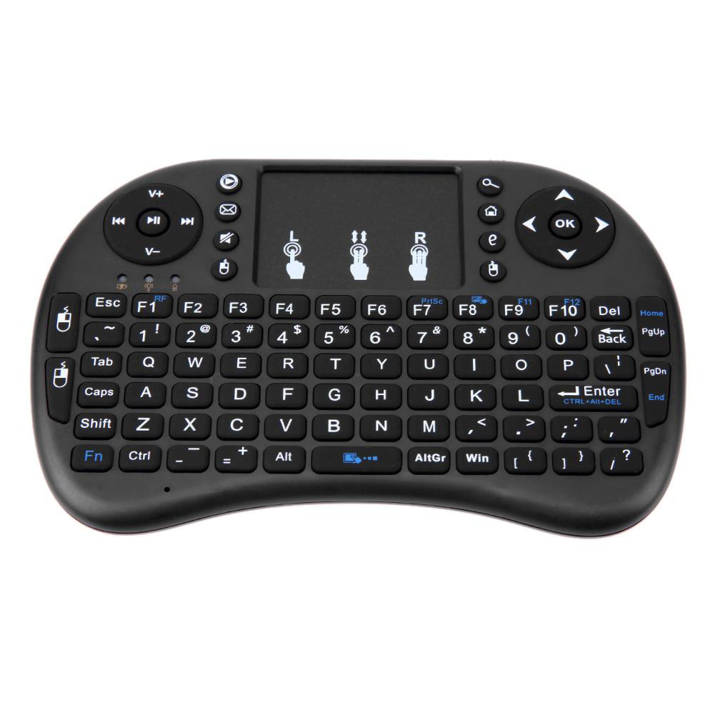 Black 2.4G Portable 92 Wireless Keyboard Keys with Touchpad Mouse Keypad Combo A 