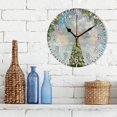 thumbnail image 3 of Dreamtimes 10in Christmas Fir Tree Wall Clock, Non-Ticking Silent Battery Operated Wall Clock for Kids Living Room Bedroom Kitchen School Office Christmas Decor, 3 of 7