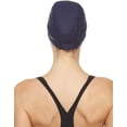 thumbnail image 5 of Beemo Latex Lycra Swim Cap for Long or Short Hair - Stretchable Head Cap - Navy, 5 of 6