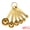 Gold-A 6PCS, variant on Unique Bargains Durable Steel Measuring Rust Resistant Metal Spoons Gold-A 6Pcs
