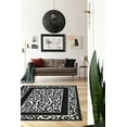 thumbnail image 2 of Linon Home Décor Capri Area Rug Collection, Black and White, 4.25' x 7.25', 2 of 5