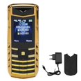 thumbnail image 1 of V5 Pro 2G Unlocked Cell Phone Big Button High Volume Cell Phone for Seniors 1600mAh Battery Dual Card 100‑240V Gold EU Plug, 1 of 4
