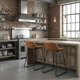 thumbnail image 5 of AVA Counterstools in Saddle Brown Faux Leather 25" High, 5 of 8