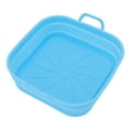 thumbnail image 1 of Fryer Pot Basket, Fryer Liners 20.5cm Square  High Temperature Resistant Folding Dishwasher Safe  For Home Blue,Red, 1 of 8