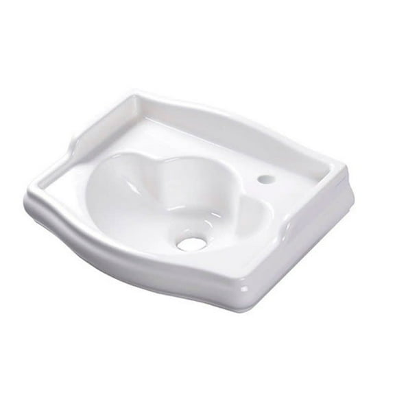 Ws Bath Collections Retro 1033.01R Retro 16-1/8" Specialty Ceramic Wall Mounted Bathroom