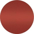 thumbnail image 1 of Ahgly Company Indoor Round Patterned Red Area Rugs, 7' Round, 1 of 6