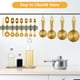 thumbnail image 3 of Juego de Tazas Medidoras GuDoQi 12 Piezas en Acero Inoxidable Dorado, 3 of 7