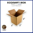 thumbnail image 2 of 30-Box 3x3x3 EcoSwift Cardboard Packing Moving Shipping Box Corrugated Carton, 2 of 5