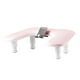 thumbnail image 4 of Reposabrazos para uñas, soporte para manos con soporte para teléfono móvil, reposabrazos profesional Rosa, 4 of 9