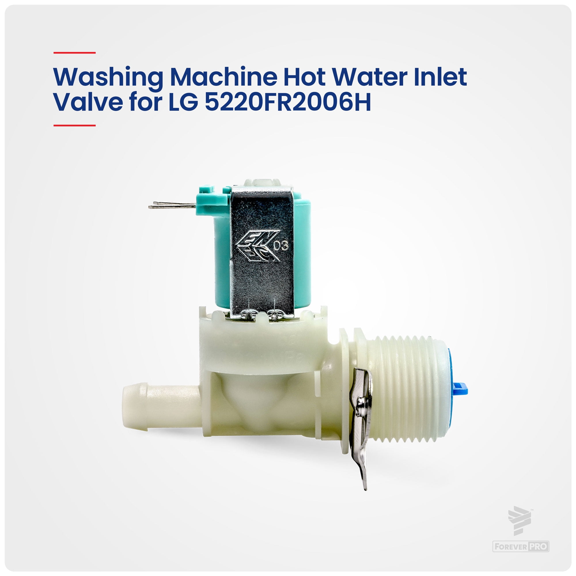 ForeverPRO 5220FR2006H Water Inlet Valve Assembly for LG Washer 5220FR1280F 5220FR2006L 5220FR2006Q