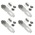 thumbnail image 1 of 4 Pcs Cadenas à Boucle en Acier Inoxydable 90° Pliant Anti-Vol pour Porte, 1 of 8