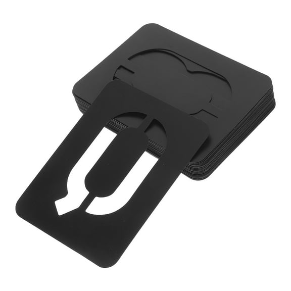 Hemobllo Wall Painting Template Set Letter Stencils for Home Decor Black PP 42PCS