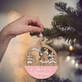 thumbnail image 2 of Qocolhg Handmade Christmas Ornaments, Wooden Decorative Hanging Christmas Tree Decor, Xmas Tree Bells Star Heart Home Decorations for Girls, Woodland Reindeer Snowflake Gift Tags, 2 of 8