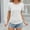 A02397-White, variant on CALAFEBILA Women's T Shirts Brethable Plus Size Blouses for Women,Ladies Fashion Solid Color Blouse Summer Short Sleeve Crew Neck Hem Drawstring Womens Casual Tops