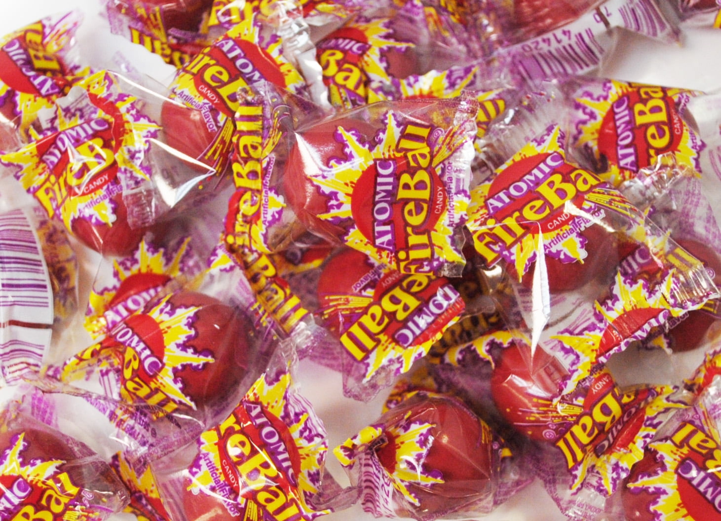 SweetGourmet Medium Atomic Fireballs Wrapped Cinnamon Candy 1 Pound