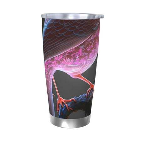

Qekee Bird6 Print 20OZ Car Cup Stainless Steel Vacuum Insulated Tumbler Tumbler Cup With Lid And Straw Travel Coffee Mug-Without Straw