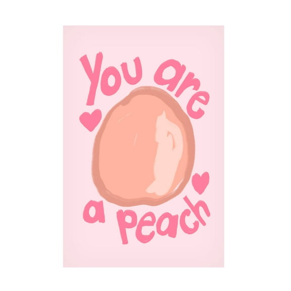 Trademark Fine Art Athene Fritsch Peach Canvas Wall Art