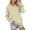 A1-Beige, variant on Womens Long Sleeve Sweatshirts Solid Casual Crewneck Pullover Tops Lightweight Sweatshirt with Pocket 2025