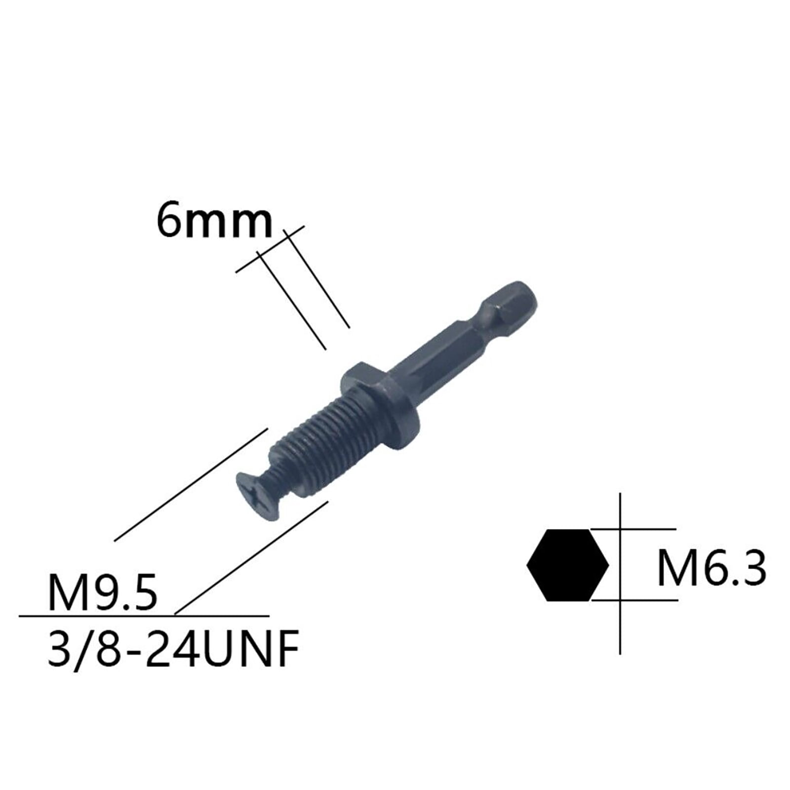 Keyless Drill Chuck Adapter Set Instantly Convert Impact Driver, Effortlessly Hold Drill Bits