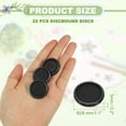 thumbnail image 2 of Plastic Book Binding Discs, 22Pcs 28mm Round Discbound Expansion Discs Binder Ring for DIY Notebooks Planner Accessories, Black, 2 of 7