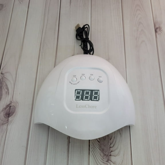 LessChore Nail lamps UV Nail Lamp for Gel Nails – Equipped with a Four-Speed ​​Timer