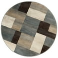 thumbnail image 2 of Superior Modern Geometric Fire Retardant and Anti-Static Indoor Area Rug, 5' Round, Grey, 2 of 6