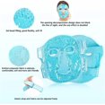thumbnail image 4 of 1 pieza (azul) Perlas de gel reutilizables Cara caliente y fría para migraña Hinchazón Dolores de cabeza por presión Relajación Gel frío y caliente Bolsa de hielo de belleza Cara facial cómoda para hombres Rojo Verde, 4 of 5