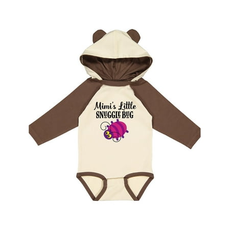 

Inktastic Mimi Little Snuggle Bug Gift Baby Girl Long Sleeve Bodysuit