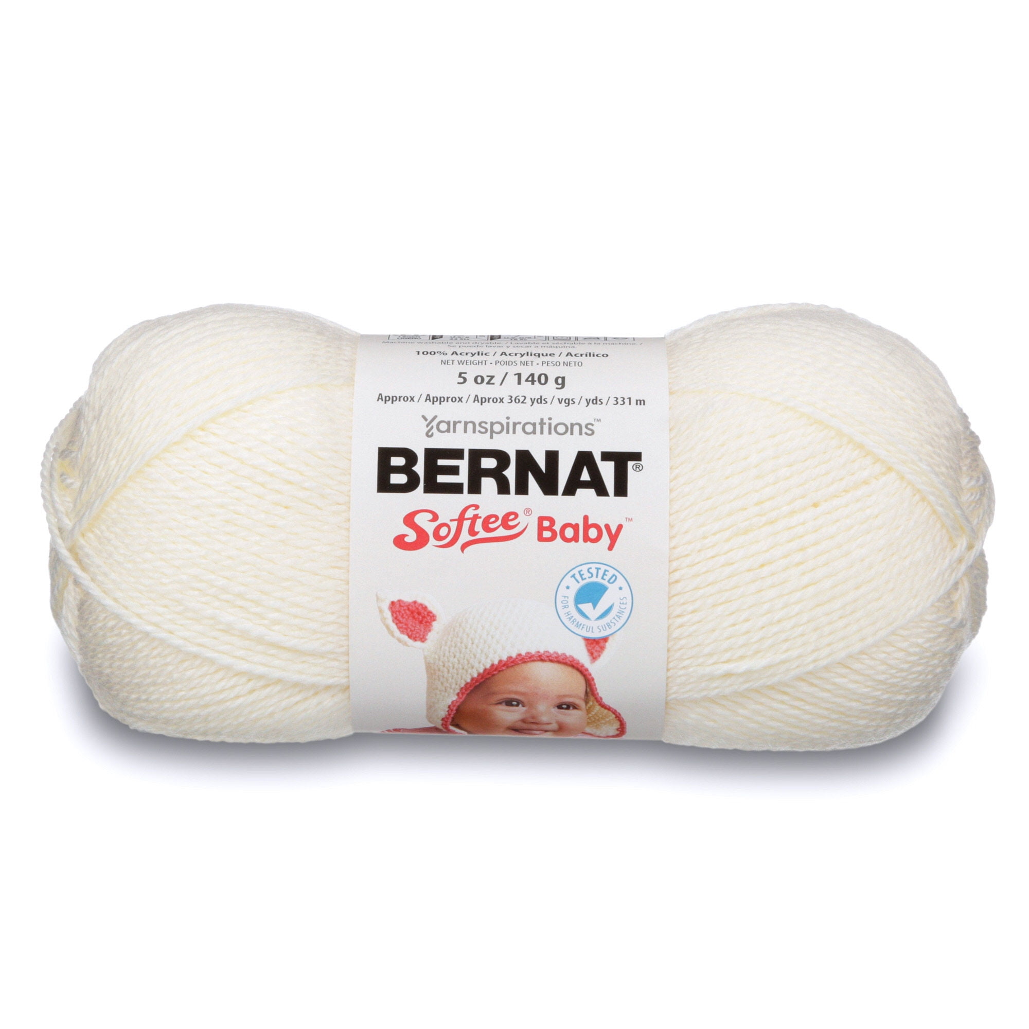 Bernat® Softee® Baby™ #3 Light Acrylic Yarn, Pink Flannel 4.25oz