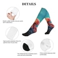 thumbnail image 5 of Lsque Underwater Plant Octopus Pattern Sport Compression Socks for Men & Women 15-20 mmHg Knee High Nurse Pregnant Running Medical and Travel Athletic, 5 of 6
